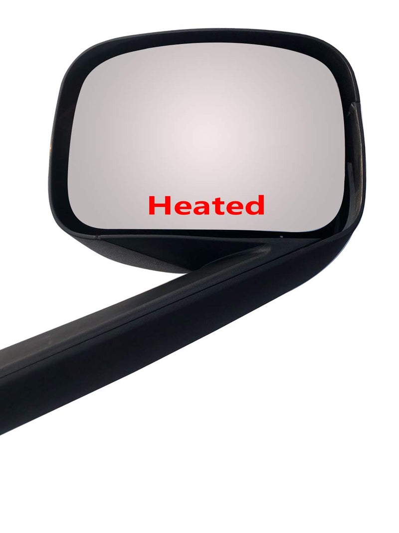 LONGLING Replacement Chrome Hood Mirror Fit Freightliner Cascadia 2018-onward (Black Passenger (RH) Side) - Image 4